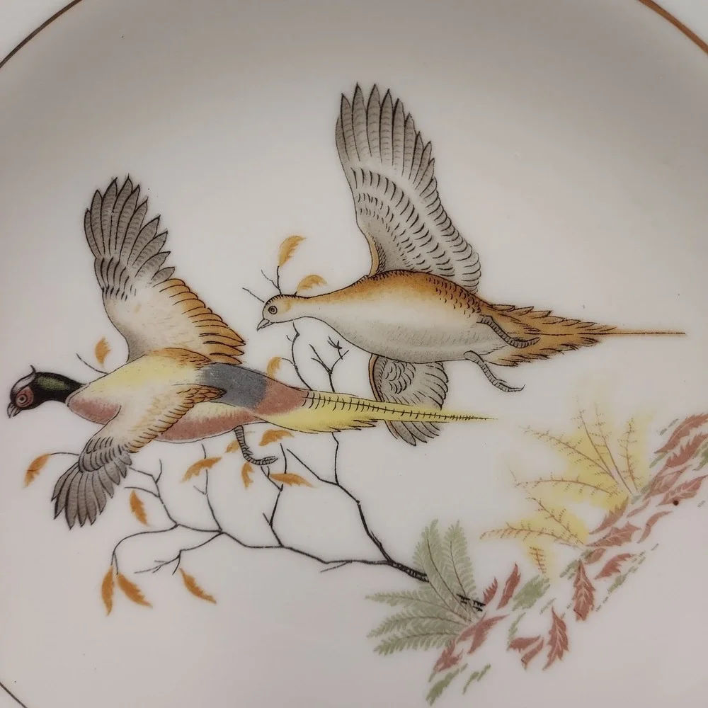 Vintage Norlean Japan Bird Plate Trinket Dish Ash Tray 8